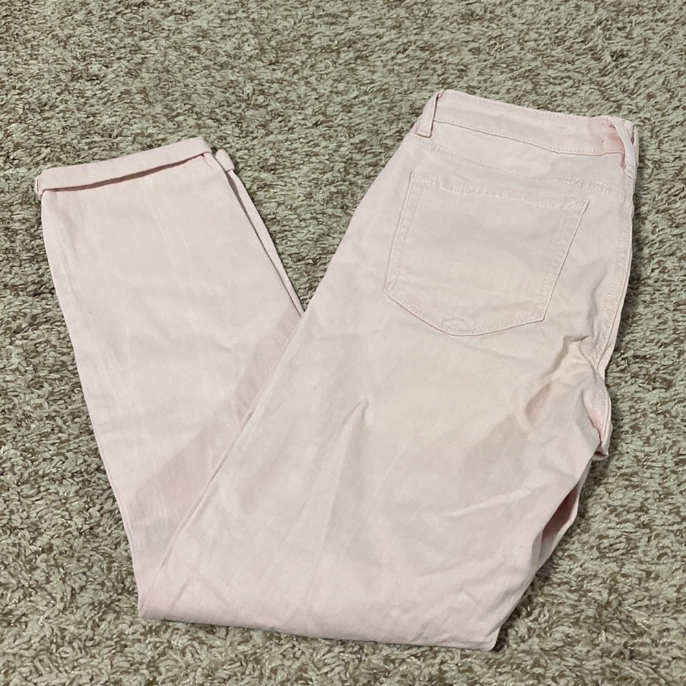 Jessica Simpson pink crop jegging